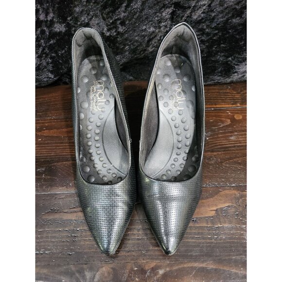 Malu Pointed-Toe Black Super Comfort Pumps/Sz. 8 - Picture 6 of 8